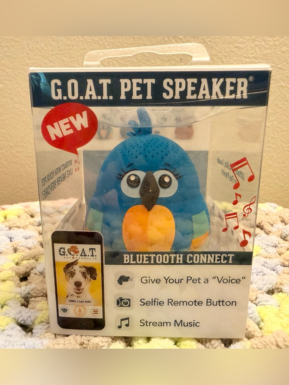 G.O.A.T. Pet Bluetooth Speaker Blue Bird